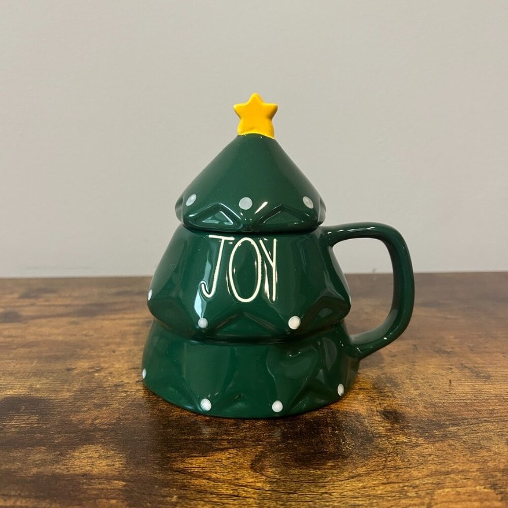 Rae Dunn Joy Christmas Tree Mug